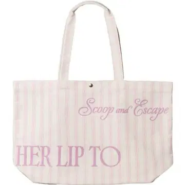 herlipto Scoop and Escape largeTote pink