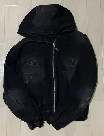HARE 데님 컴팩트 후드 블루종