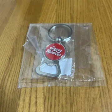 슈퍼 비버 병따개형 키링 레드 미개봉 새상품