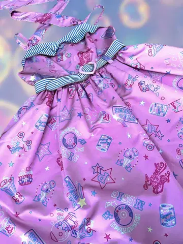 Angelic Pretty Neon Star Diner 오버롤 스커트