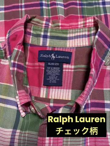 랄프 로렌 Ralph Lauren 반팔 체크 셔츠 XL