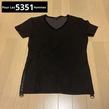 레어템 5351 블랙 V넥 티셔츠 (HYDE 애용 브랜드)