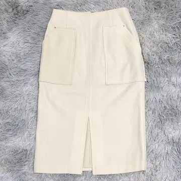 Loungedress 여성용 미디 스커트 S 무지 아이보리 일본제