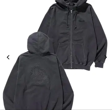 xlarge 지퍼 후드티 그레이