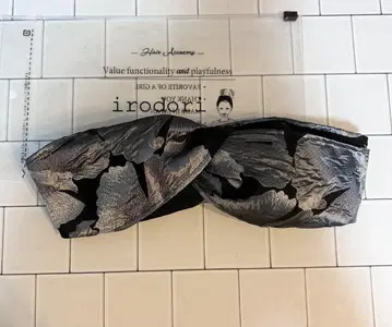 한정판 irodori 실버 블랙 이로도리 터번 헤어밴드