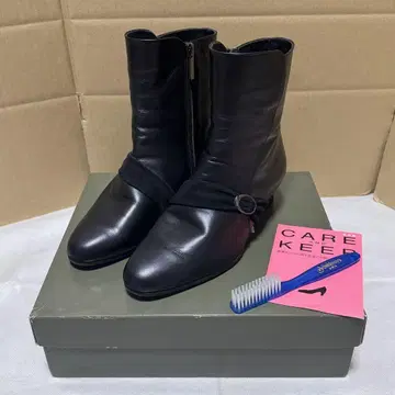 M8625 긴자 요시노야 FINETT 여성용 숏부츠 블랙 23cm