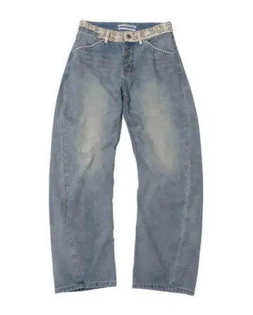 Sculptor Beaded Waist Denim Pants