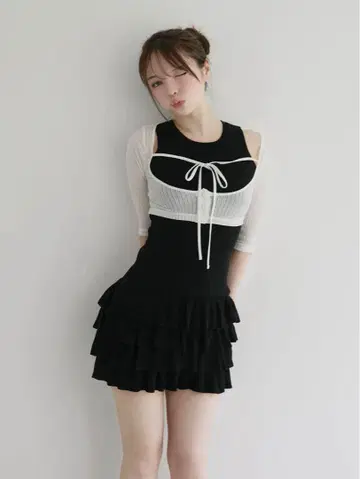 andmary Sophia frill set dress