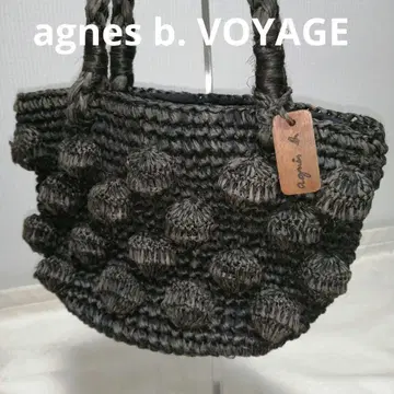 agnes b. VOYAGE 애니에스 베이 라피아 바스켓백