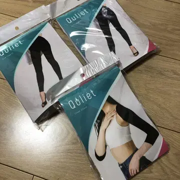Quliet 블랙 레깅스 2개 세트 + 슬리브