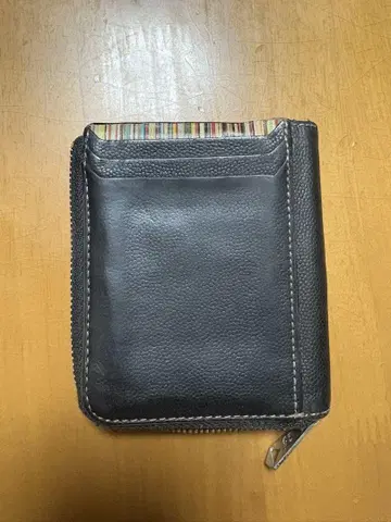 폴스미스 블랙 가죽 접이식 지갑