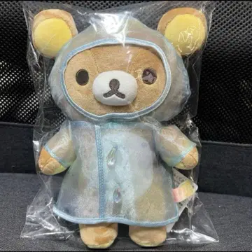리락쿠마 비 온 뒤 맑음 리락쿠마 리락쿠마 봉제 인형 레인코트