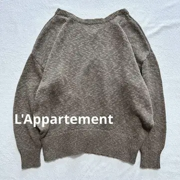 새상품급 L'Appartement Back V Knit 카키