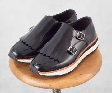 이아파피요네 별주 London Brown 태슬 몽크 슈즈 23.5cm