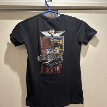 블랙 탑 Blacktop Motorcycle 블랙 티셔츠 L