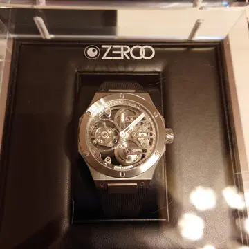 ZEROO 제로 타임 ZT008SWB 수동 와인딩 시계 뚜르비옹