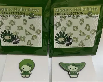 오사카 간사이 엑스포 일본관 한정판 조류 키티 시크릿 핀 배지 2개 세트