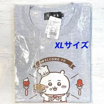 치이카와 카페 Cafe 티셔츠 웰컴 아쉬 XL 요리사