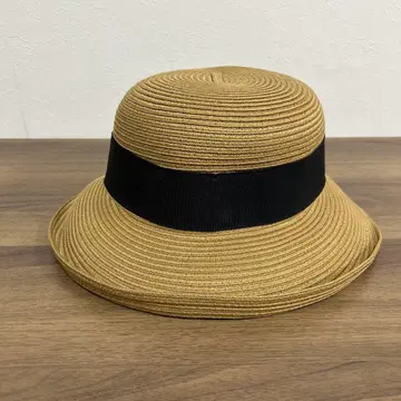 여성용 밀짚모자 모자 리본 54.5~57.5cm