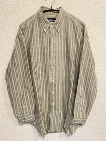 Ralph Lauren 스트라이프 버튼 다운 셔츠 SIZE: L