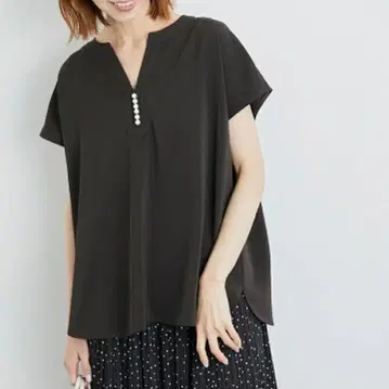 에카 소포 앞뒤 2WAY 스퀘어넥 티셔츠