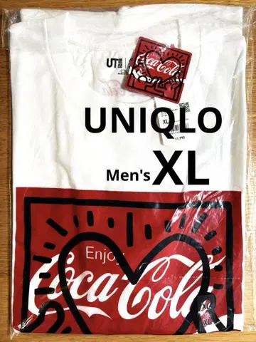 유니클로 키이스 해링 x 코카콜라 T셔츠 남성용 XL 미사용 새상품