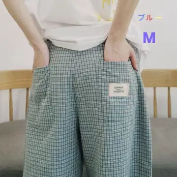 애매한 체크 하프 팬츠 M common gull products.