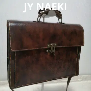 JY NAEKI 천연 가죽 다레스 백 빈티지 레트로 A4 수납 가능