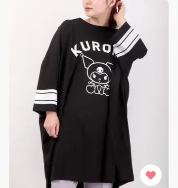 택 포함 sanrio 킹 사이즈 티셔츠 원피스 룸웨어 쿠로미