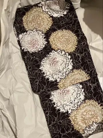 블랙 베이스 꽃무늬 유카타 단품