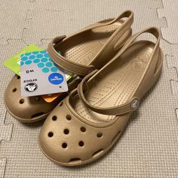 [택 포함 새상품] Crocs 여성 샤이나 메리 제인 골드 W8