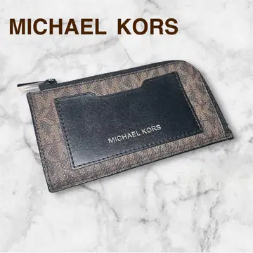 [미사용] Michael Kors 마이클코어스 카드 코인 케이스 브라운