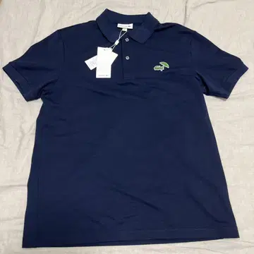 LACOSTE 네이비 피케 셔츠 택 포함 새상품 US M
