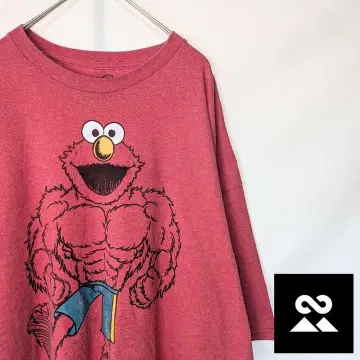 SESAME STREET 00's US 티셔츠 오버사이즈 엘모 빨간색