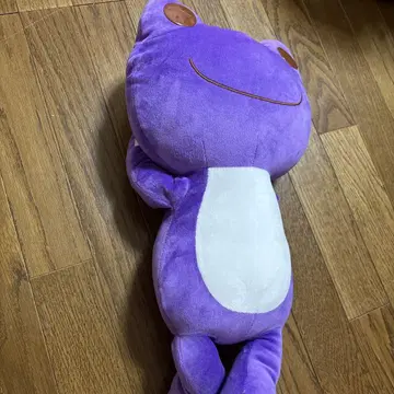 보라색 개구리 모양 봉제 인형