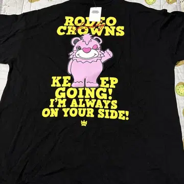 RODEO CROWNS 블랙 티셔츠 프리 사이즈