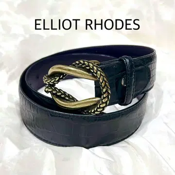 ELLIOT RHODES 엘리엇 로즈 고급 벨트 가죽 악어 엠보싱