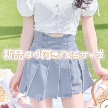 미셸 마카롱 michellMacaron 슬림 레그 데님 치마바지