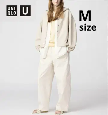 UNIQLO U 이지 커브 팬츠 NATURAL M 사이즈 2025
