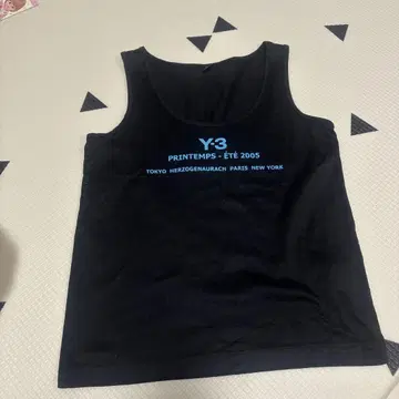 Y-3 탱크탑 블랙