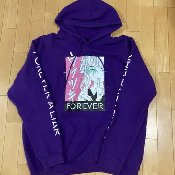 리스턴 플레이버 우소츠키 FOREVER 후드티 오버 실루엣 F