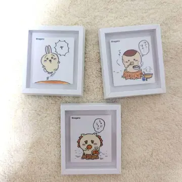 치이카와 프레임 마그넷 시사 밤만주 토끼 3개 세트