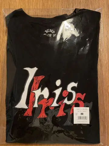 BUMP OF CHICKEN Iris 티셔츠 M 사이즈 블랙