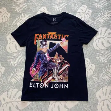 ELTON JOHN 캡틴 판타스틱 T셔츠 블랙 L 사이즈