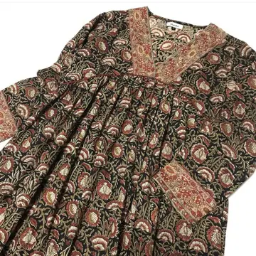 fabindia 쿠르타 블록 프린트 아노키 calico 그랑피에