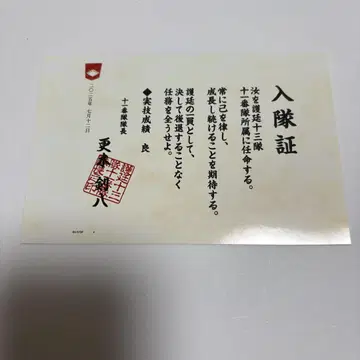 블리치 월드 입대증 제11대대 카게키 켄파치