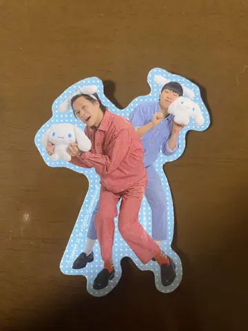 후스야 요시모토 만자이 극장 x 시나모롤 트레이딩 스티커