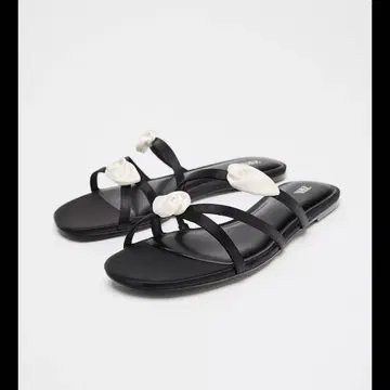 zara 새틴 플라워 샌들