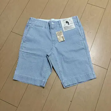 숏 팬츠 오가닉 코튼 혼방 히코리