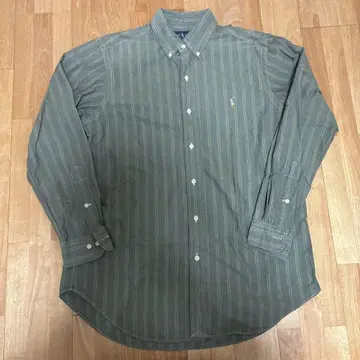 Ralph Lauren 랄프 로렌 그린 스트라이프 긴팔 셔츠 시티 보이